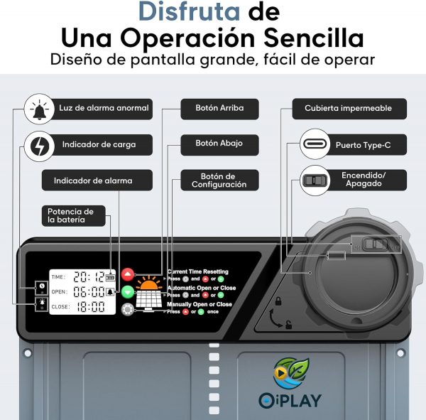 Puerta Automática Solar para Gallinero con Temporizador y Sensor de Luz 🐔🔋🌞 - Imagen 3