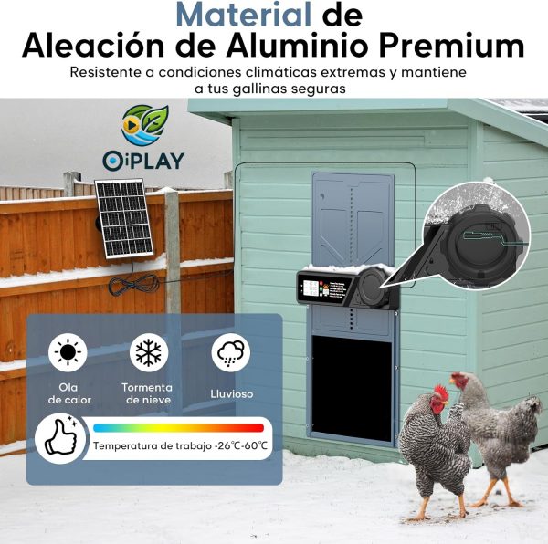 Puerta Automática Solar para Gallinero con Temporizador y Sensor de Luz 🐔🔋🌞 - Imagen 4