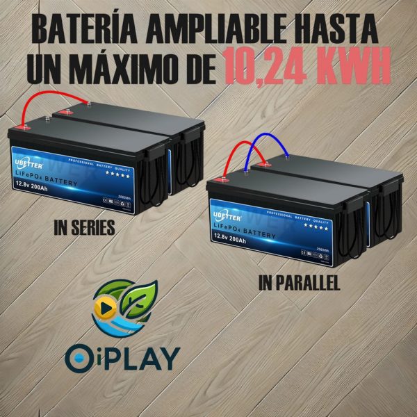 Batería de Litio LiFePO4 24V 100Ah con BMS 100A 🔋⚡🔌 - Imagen 2