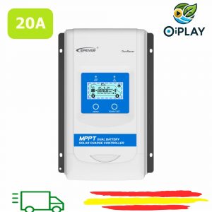 Regulador Solar MPPT 20A 12V/24V Batería Dual ☀️🔌🔋