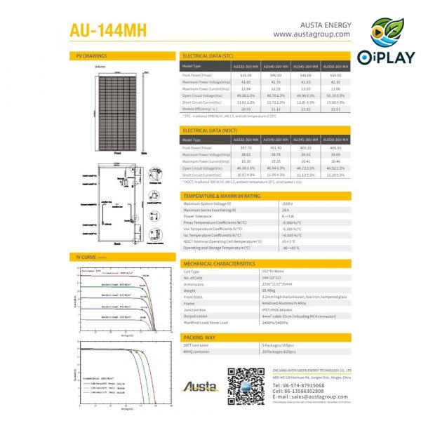 ☀️ Panel Solar Bifacial Monocristalino 550W PERC 🔋⚡ - Imagen 2