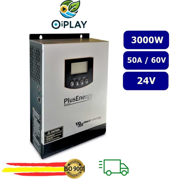 Inversor 3000W Axpert 24V PWM 50A Voltronic⚡☀️