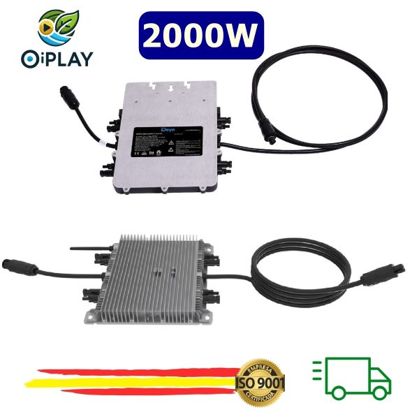 Microinversor 2000W Monofásico Deye 40-60V ⚡☀️