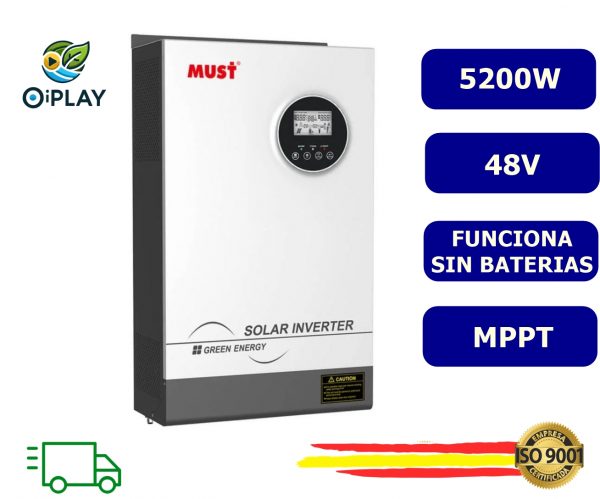 Inversor Must 5.2KW 48V MPPT 80A