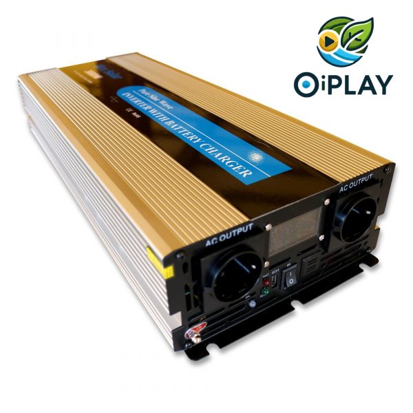 Inversor Onda Pura JYP 3000W 12V con LCD y Cargador ⚡☀️ - Imagen 2