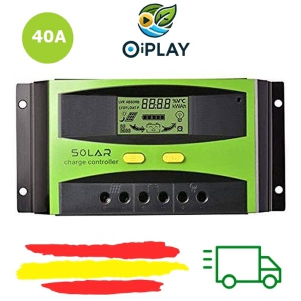 Regulador Solar PWM 40A 12V/24V ☀️⚡