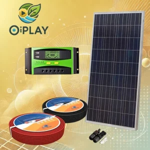 ☀️ Kit Solar 12V 150W/hora con Regulador 20A y Pantalla LCD 🔋 ⚡