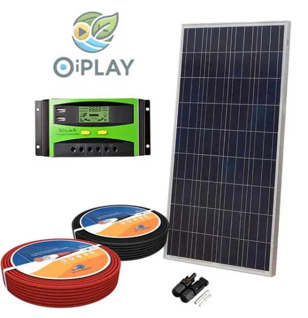 ☀️ Kit Solar 12V 150W/hora con Regulador 20A y Pantalla LCD 🔋 ⚡ - Imagen 2