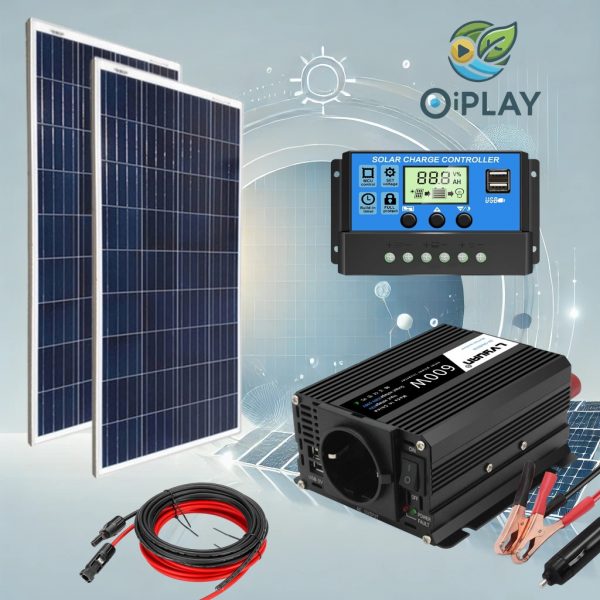 ☀️🔋 Kit Solar 670W/día con Inversor 600W 12V a 220V⚡🏠 - Imagen 3