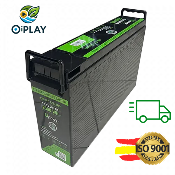 🔋 Batería Solar de Litio 12V 200Ah UE-FT-12Li200 ⚡🌞