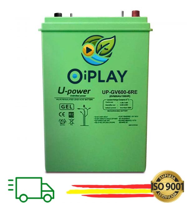 🔋 Batería Solar GEL 600Ah 6V UP-GV600-6RE ☀️🔋 - Imagen 2