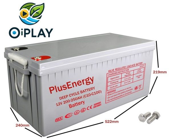 🔋 Batería Solar GEL 250Ah 12V PlusEnergy TPG250 ⚡☀️ - Imagen 2