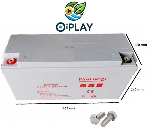 🔋 Batería Solar Gel 200Ah 12V PlusEnergy TPG12-200 ☀️⚡ - Imagen 2