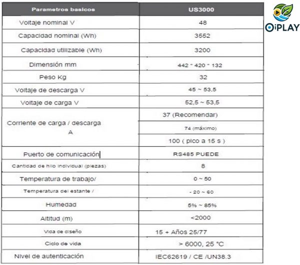 🔋 Batería de Litio Pylontech US3000C 48V 3.5kWh ⚡🔋 - Imagen 5